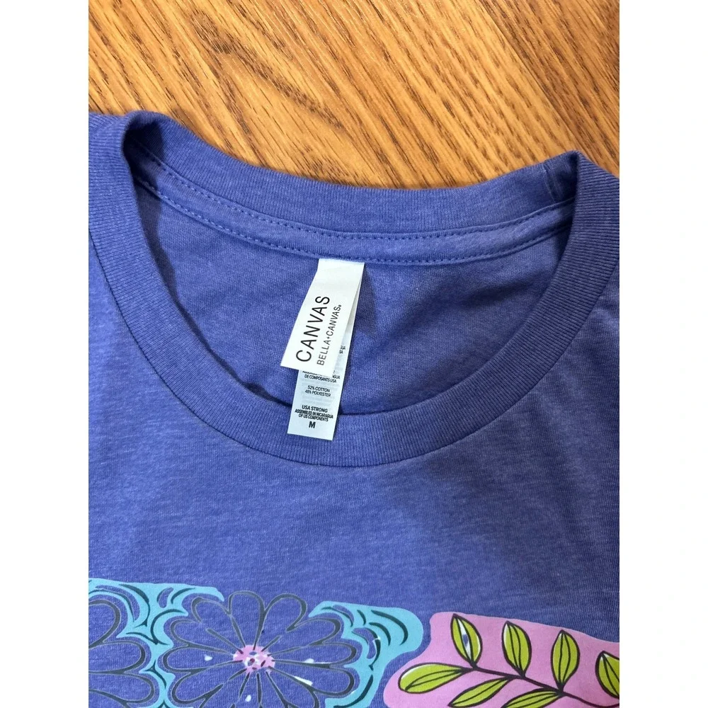 Bella Canvas Joy Comes in the Morning Psalm 30:5 Graphic T-Shirt,‎ Sz M, New - Picture 2 of 2